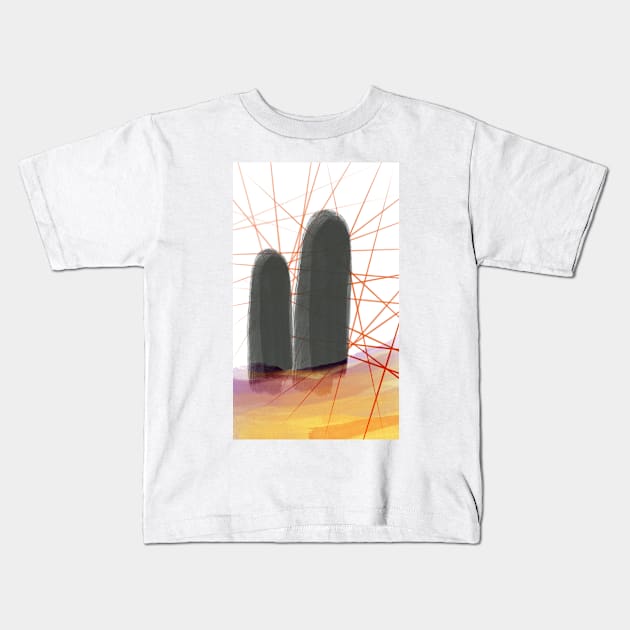 Standing Stones - Magic Sci-Fi Kids T-Shirt by thelittleforest